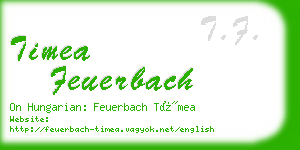timea feuerbach business card